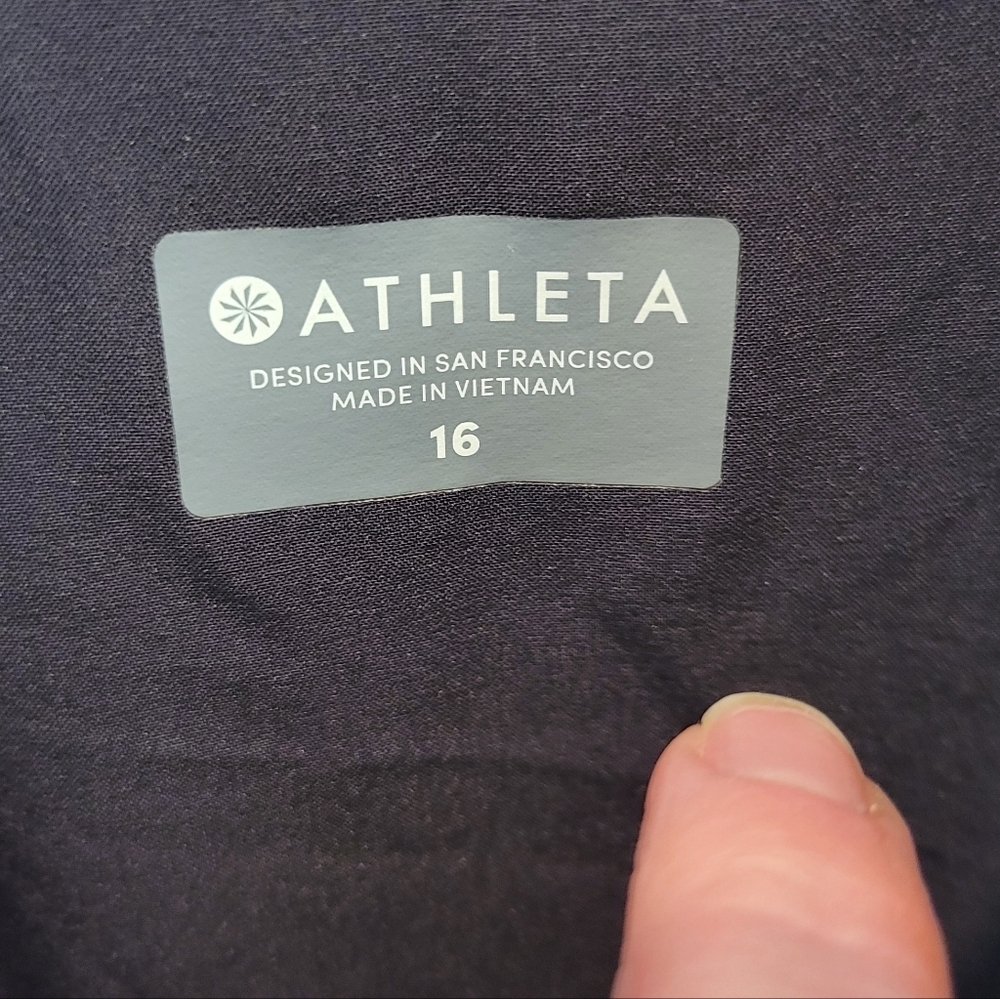 Athleta Roaming Romper Jumpsuit Black Size 16 New - Picture 6 of 10